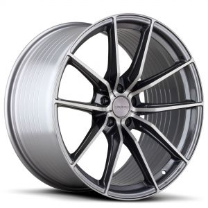 VARRO Wheels VD25X Rims SPIN FORGED_TITANIUM-BRUSHED Staggered