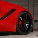 Corvette Stingray Black Rims Varro Staggered VD19 Wheels