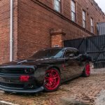 Dodge Challenger Candy Red Rims Varro VD02 Staggered 20 inch Wheels